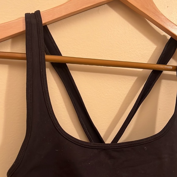 NWT J.Crew Longline Sports Bra in Signature Flex in Black - Picture 5 of 7